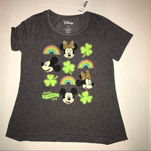 Disney Mickey &Minnie St‎ Patrick’s Graphic Tee